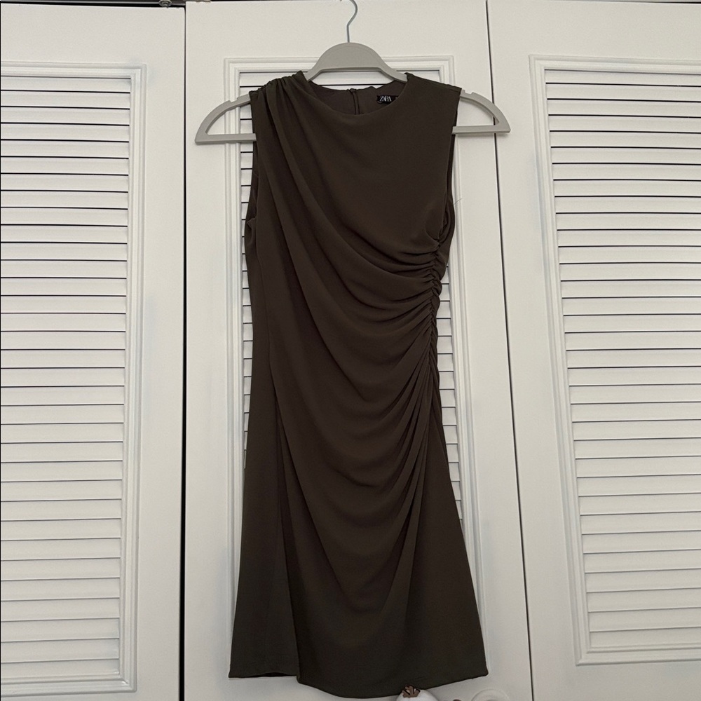 Zara Olive Green Dress